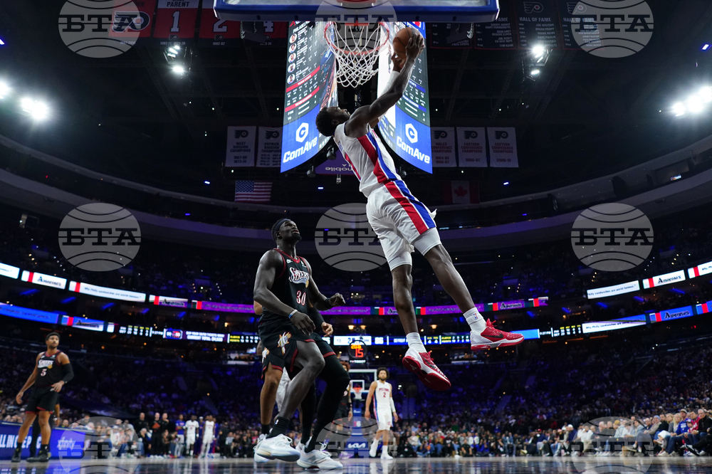 Pistons 76ers Basketball