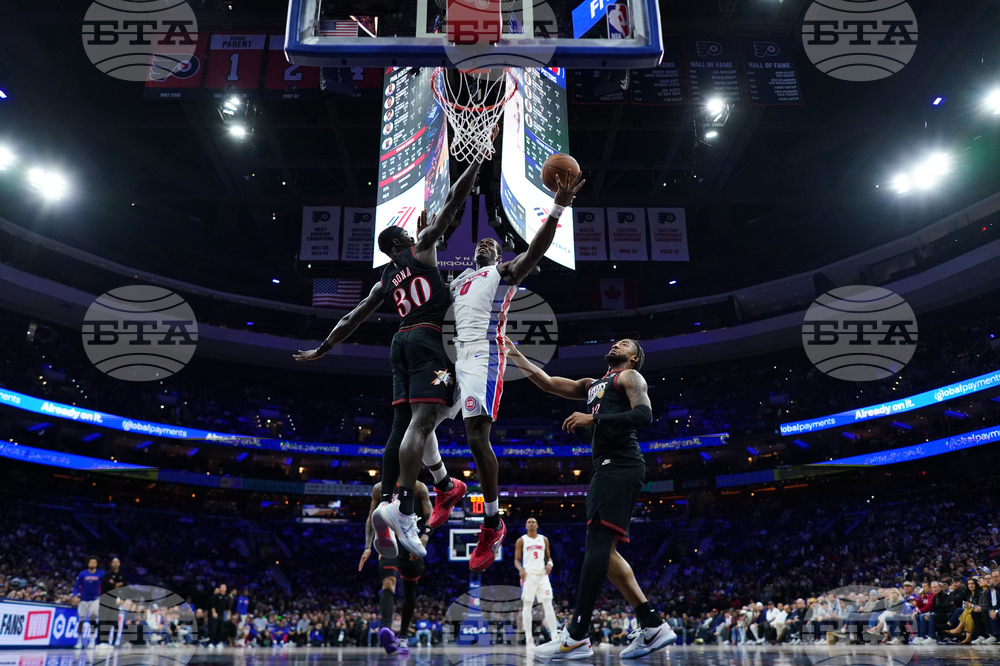 Pistons 76ers Basketball