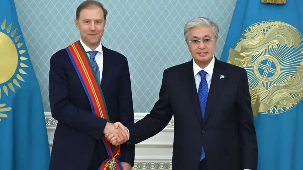 Казинформ: Президентът на Казахстан прие първия вицепремиер на Русия преди посещението си в Москва