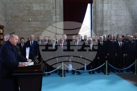 Турция - Анкара - Мавзолей на Ататюрк - Реджеп Ердоган