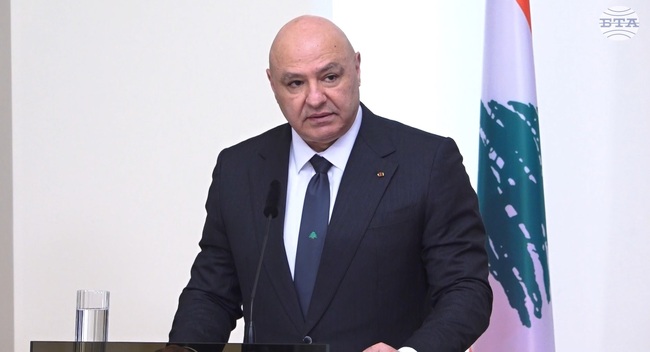 Взехме решения, свързани с откриването на самолетна линия между Бейрут и София, каза президентът на Ливан Жозеф Аун след среща с Румен Радев