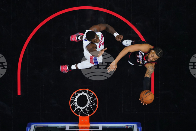 APTOPIX Pistons 76ers Basketball