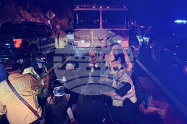 Bus Overturns-California