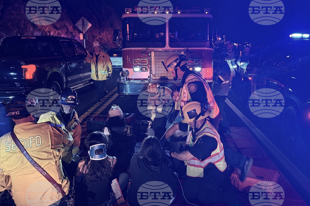 Bus Overturns-California