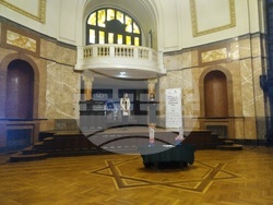 Снежана Маркова, председател на Студенския клуб на япониста при откриването на Дискусията, посветена на Меката сила на Япония, която се проведе в Аулата на Софийски университет „Св. Климент Охридски“.