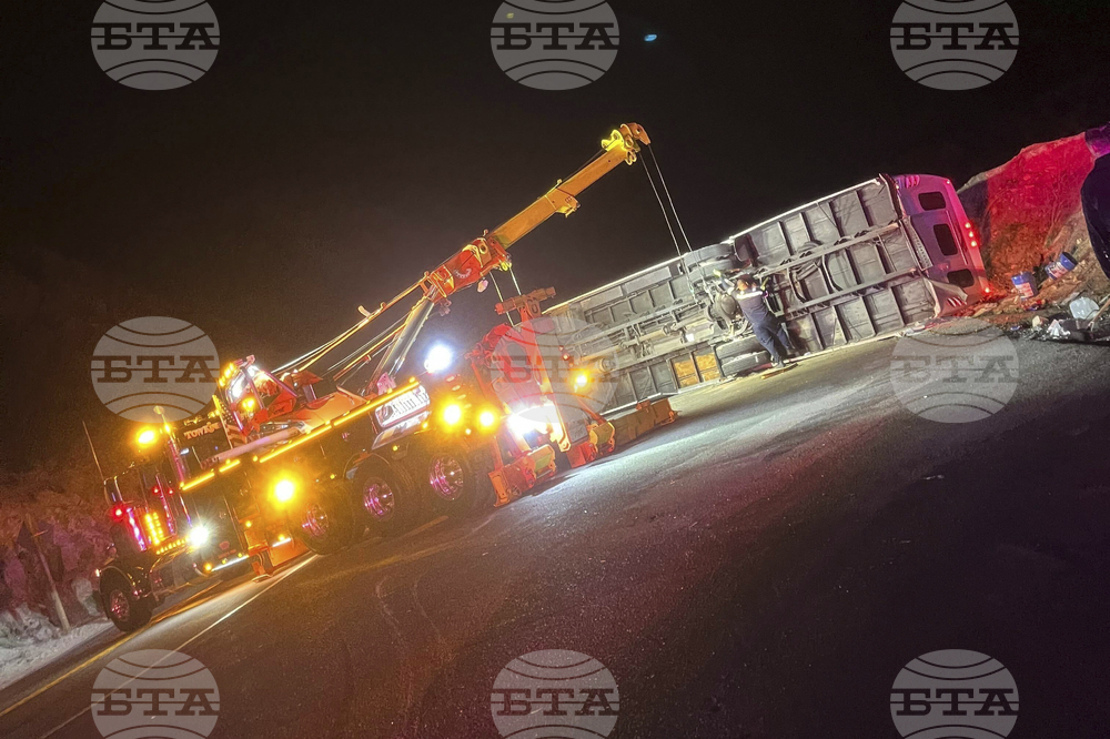 Bus Overturns California