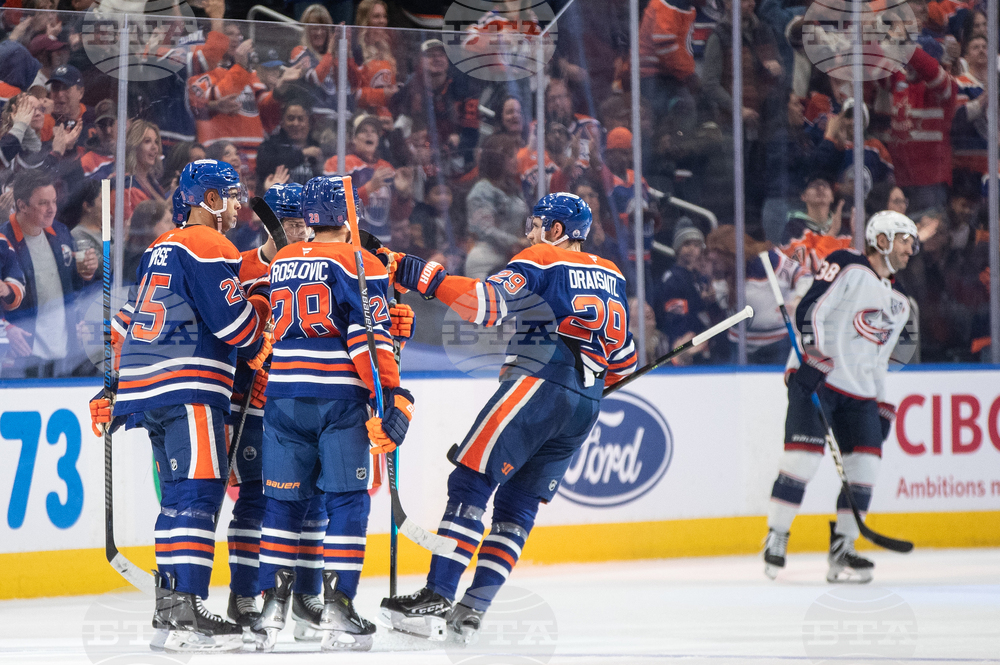 Blue Jackets Oilers Hockey