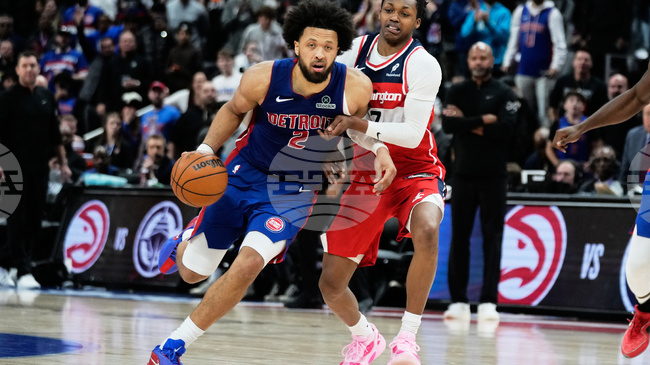 Кейд Кънингам записа рекордни за кариерата си 46 точки и "трипъл-дабъл" в победата на Детройт срещу Вашингтон в НБА