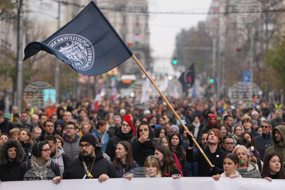 Serbia Trump Protest