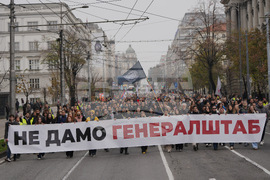 Serbia Trump Protest