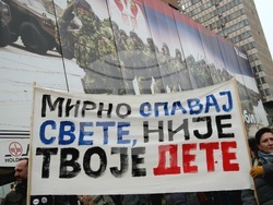 Сърбия - Белград - протест