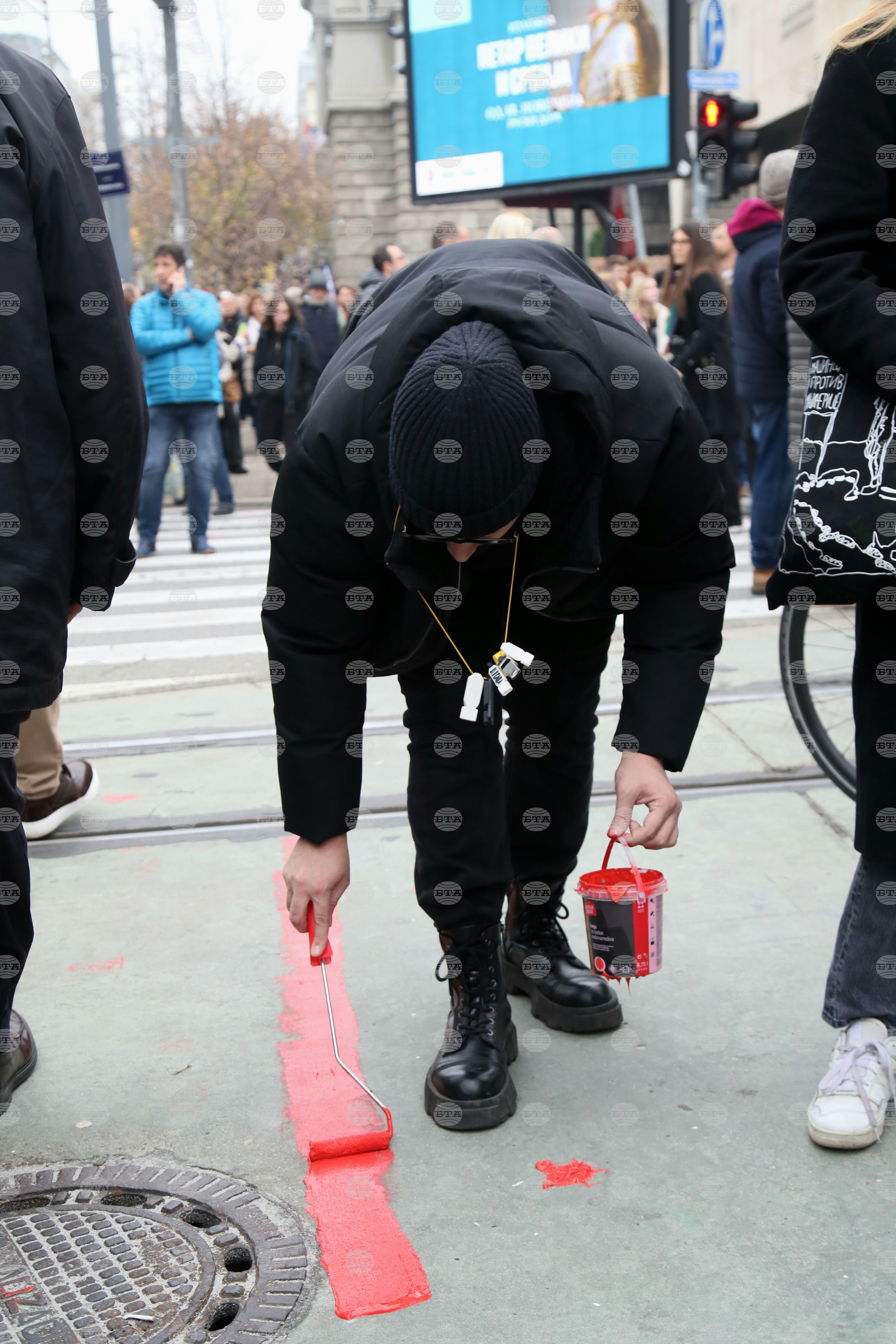 Сърбия - Белград - протест