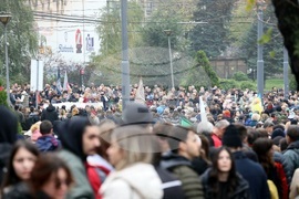 Сърбия - Белград - протест