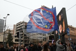 Сърбия - Белград - протест