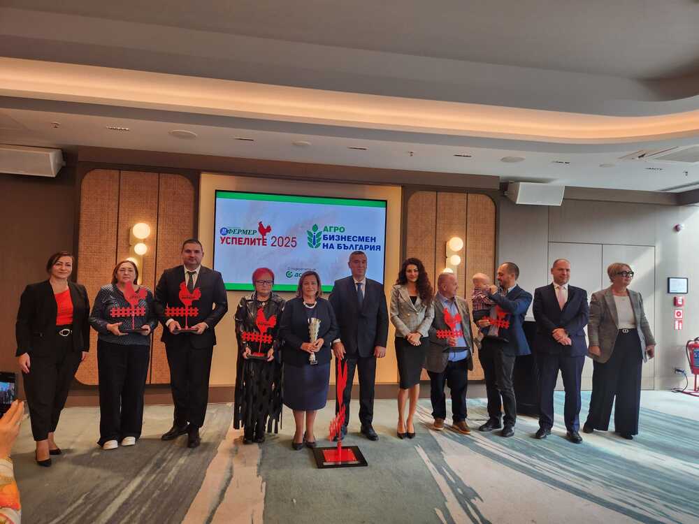 Министър Тахов връчи отличието „Агробизнесмен на България“ за 2025 г.