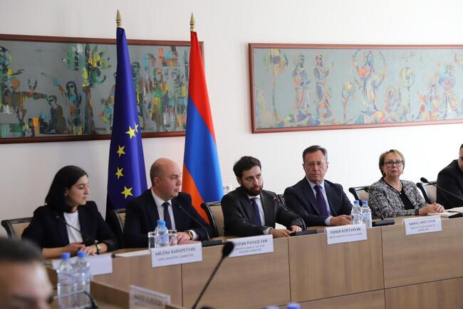 АРМЕНПРЕС: Арменски заместник външен министър и посланиците на държавите от ЕС обсъдиха премахването на визовия режим 