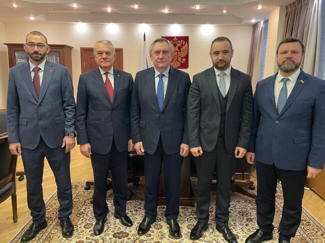 ПП АБВ: Румен Петков и Галин Дурев проведоха среща с председателя на Комитета по енергетика на Руската федерация Николай Шульгинов* 