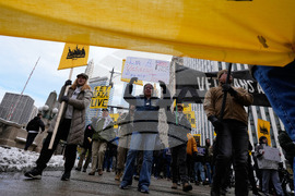CORRECTION Veterans Protest Chicago