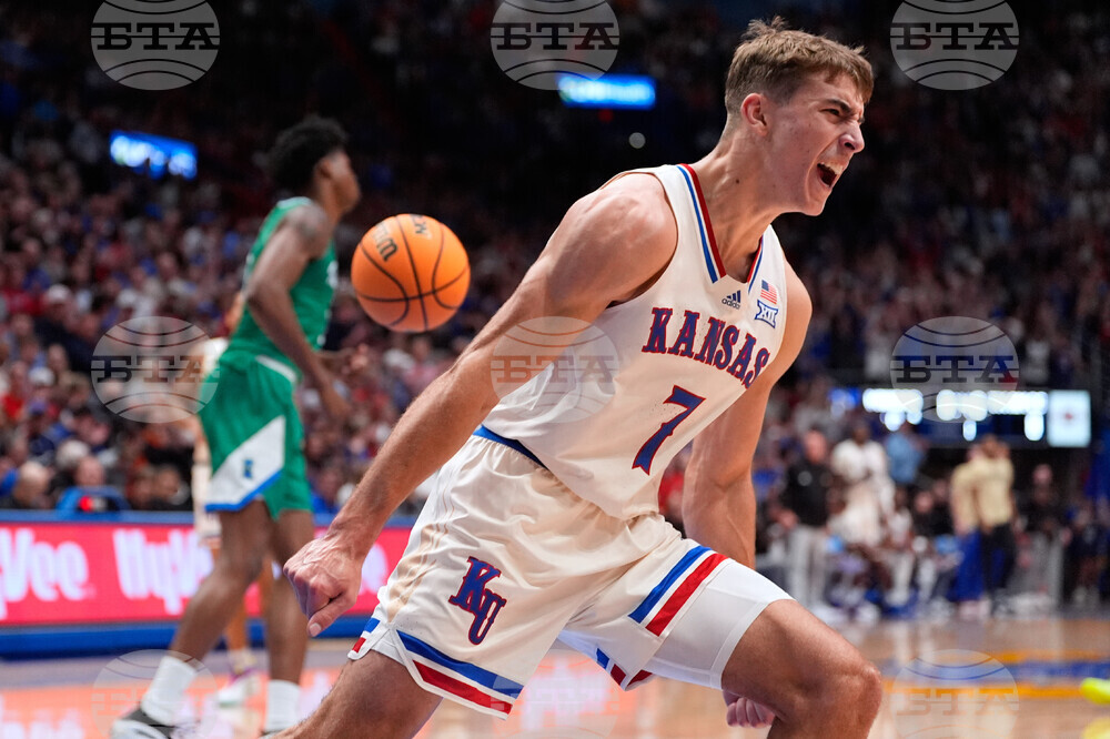 APTOPIX Texas A M Corpus Christi Kansas Basketball