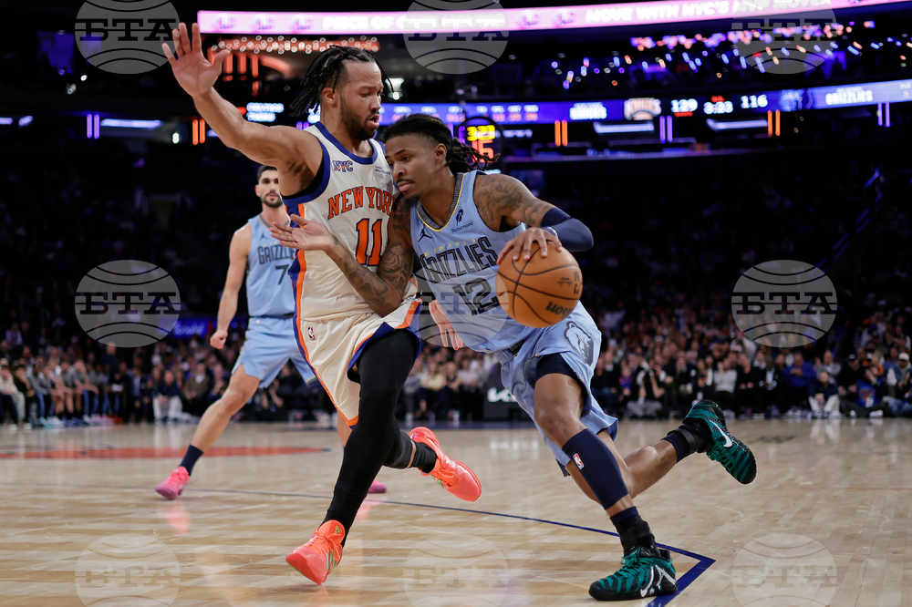 Grizzlies Knicks Basketball