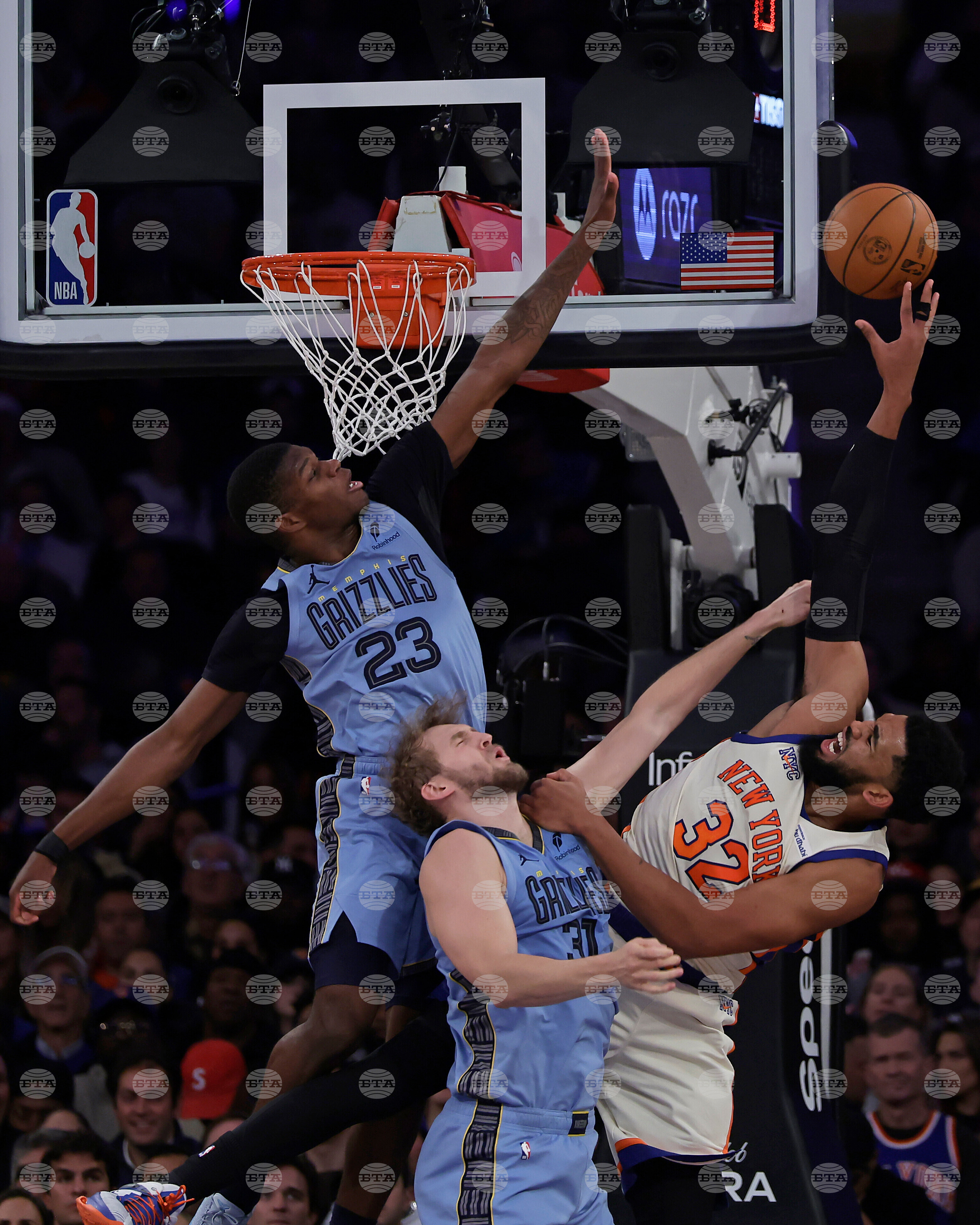 Grizzlies Knicks Basketball