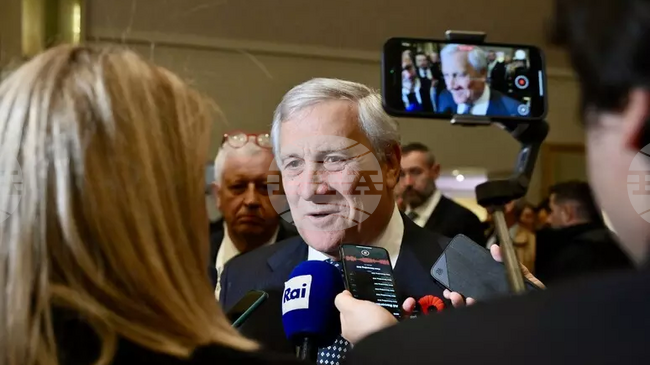 АНСА: Италия ще има водеща роля във възстановяването на Газа, заяви Антонио Таяни