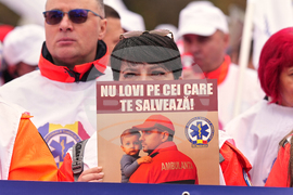 Romania Anti Austerity Protest