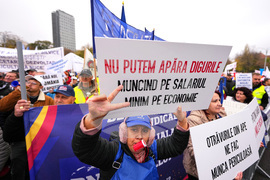 Romania Anti Austerity Protest