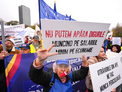 Romania Anti Austerity Protest