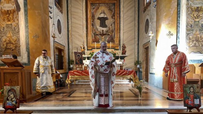 Българската православна църковна община „Свети Седмочисленици“ в Италия отслужи петата Неделя след Неделя подир Въздвижение
