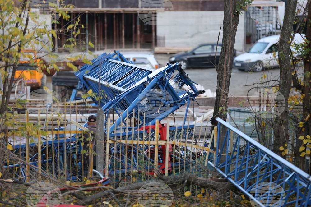 Благоевград - товароподемна техника - авария