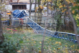 Благоевград - товароподемна техника - авария