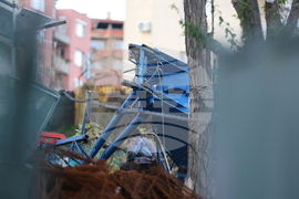 Благоевград - товароподемна техника - авария