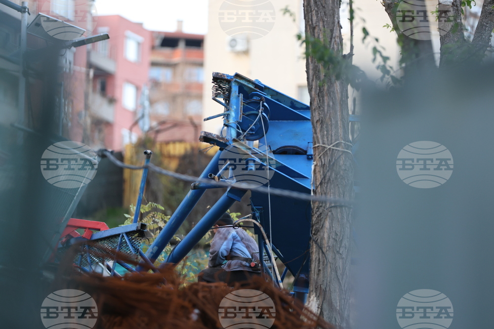 Благоевград - товароподемна техника - авария