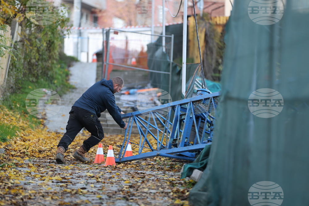 Благоевград - товароподемна техника - авария