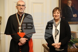 Българка академия на науките  - кардинал Пиербатиста Пицабала  - награждаване