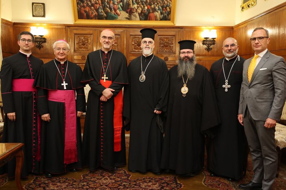 Българска православна църква – Българска патриаршия: Среща с Латинския патриарх на Йерусалим, Кардинал Пиербатиста Пицабала в Синодалната палата