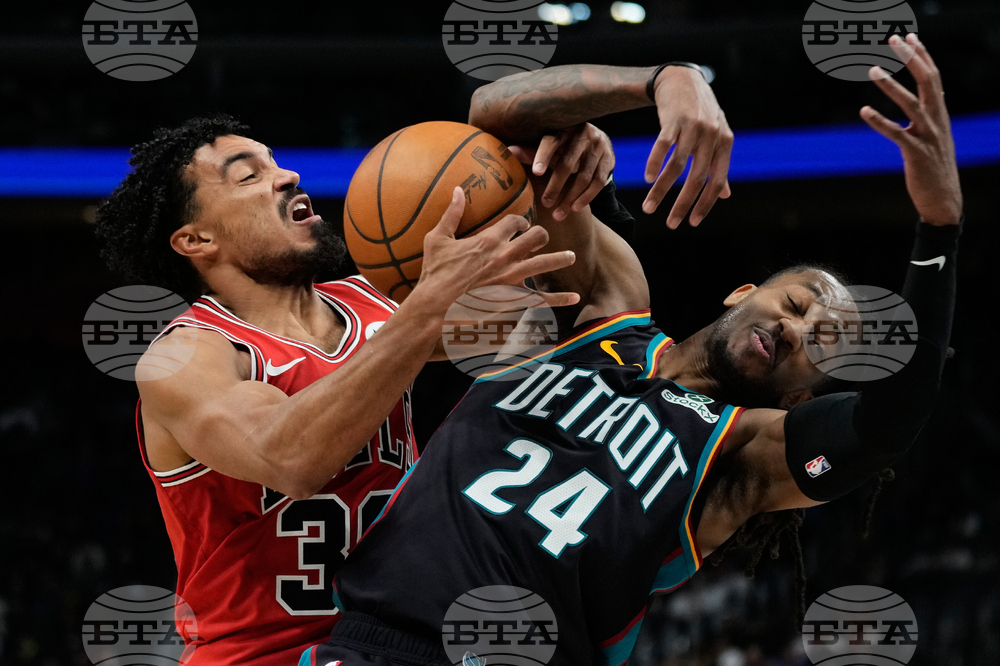 APTOPIX Bulls Pistons Basketball