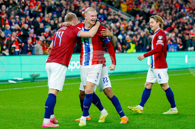 Капитанът Ерлинг Холанд е дал увереност на тима на полувремето за победата на Норвегия над Естония, каза халфът Мортен Торсби