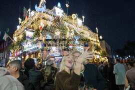 APTOPIX Britain Christmas Lights