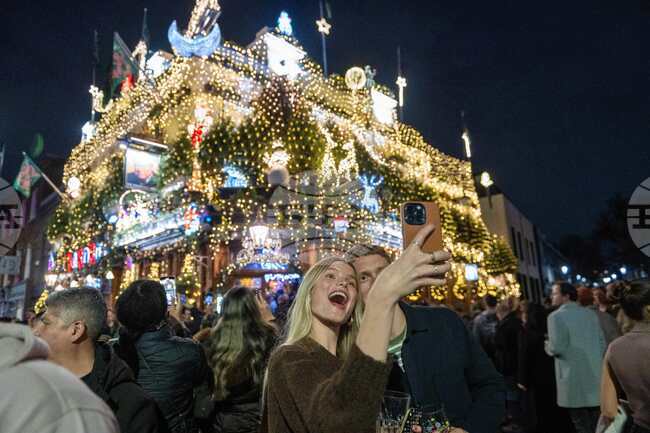 APTOPIX Britain Christmas Lights