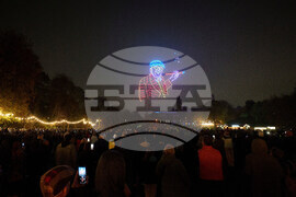 APTOPIX Britain Hockney Art