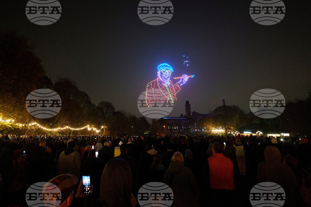 APTOPIX Britain Hockney Art