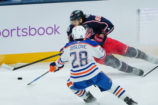 Oilers Blue Jackets Hockey