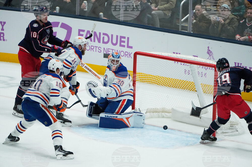 Oilers Blue Jackets Hockey