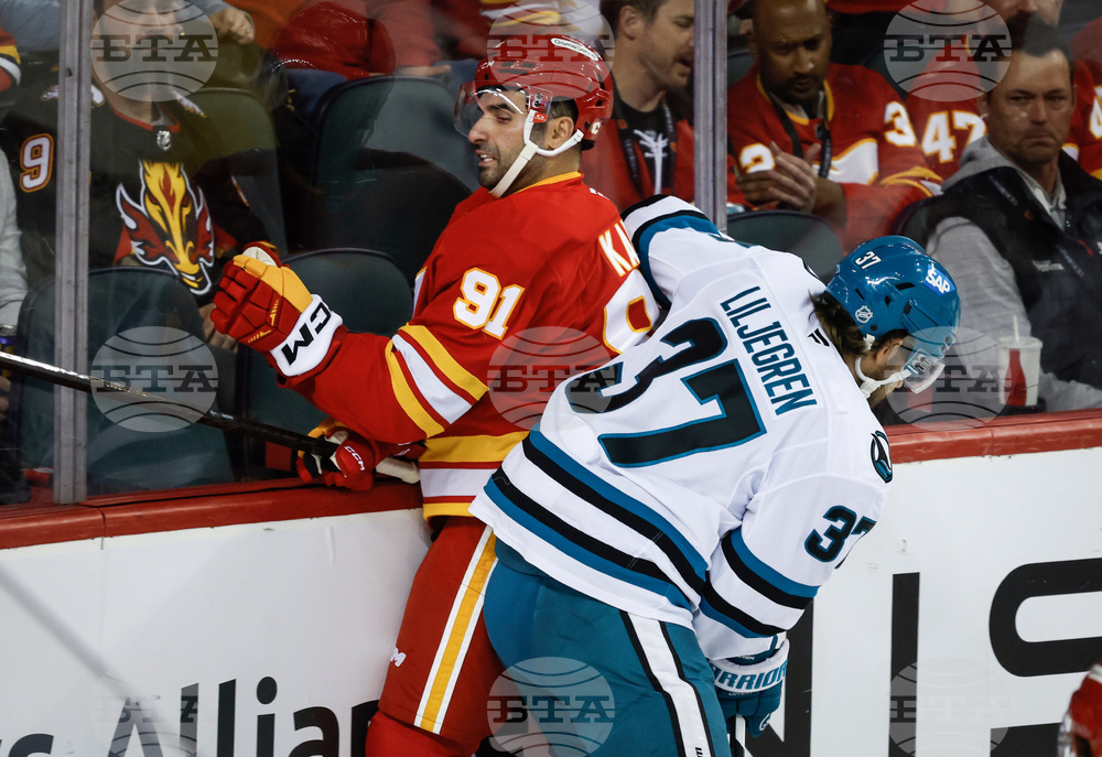 Sharks Flames Hockey