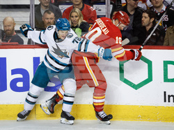 Sharks Flames Hockey