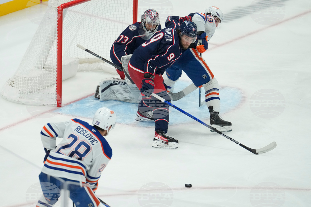 Oilers Blue Jackets Hockey