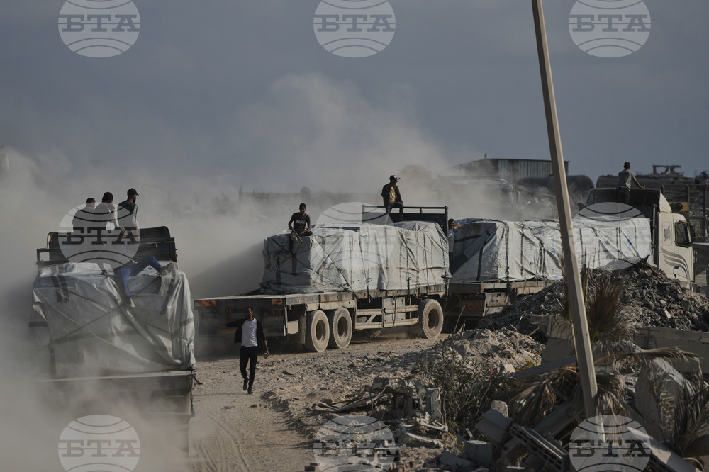 CORRECTION Israel Palestinians Gaza