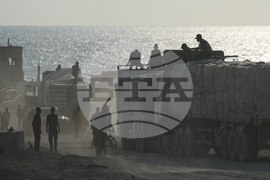 CORRECTION Israel Palestinians Gaza